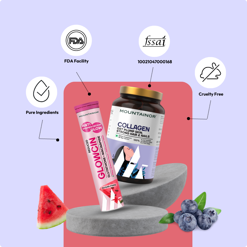 Ultimate Glow: Glowcin & Collagen Combo Pack ( Get FREE Gift)