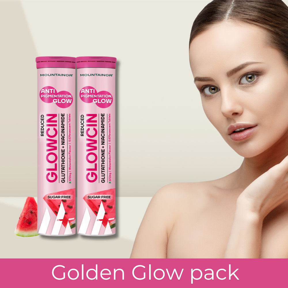 GlowCin For Clear, Glowing Skin: Glutathione + Niacinamide Effervescent Tablets