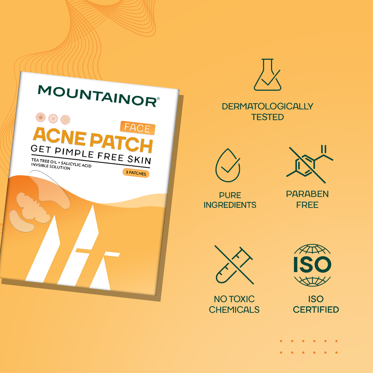 Face Acne Pimple Patch - Pack of 5