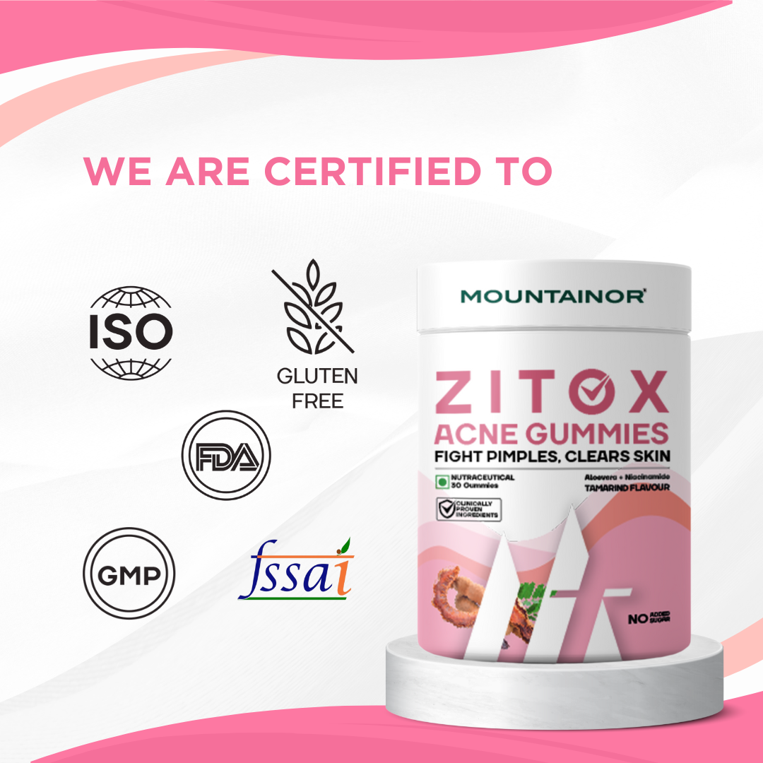 Glow & Clear Skin Combo – L-Glutathione (60 caps) + Zitox Acne Gummies (30 gummies) - Combo Pack