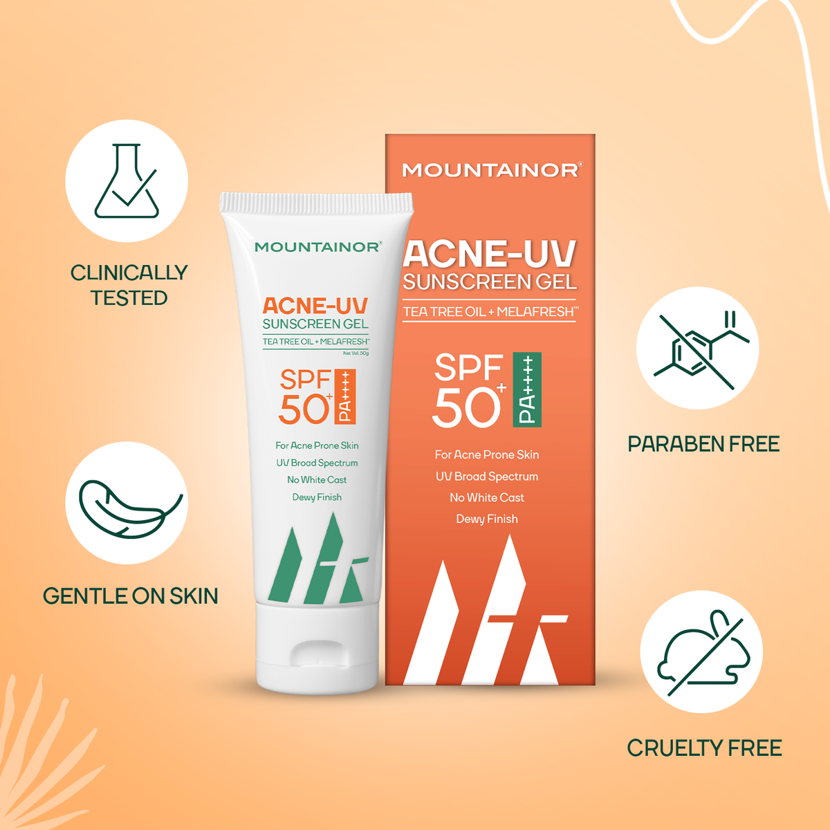 Anti Acne UV Sunscreen Gel - SPF 50+ PA++++ | 50g